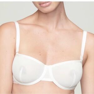 CUUP the BALCONETTE - MESH white bra size 38G